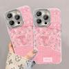 Розовые цветы Подходящий для Apple 16pro Узор Ледник Чехол для мобильного телефона 15 Полностью закрывающий Пленка для объектива 14 Весна и лето 13 Маленький свежий X