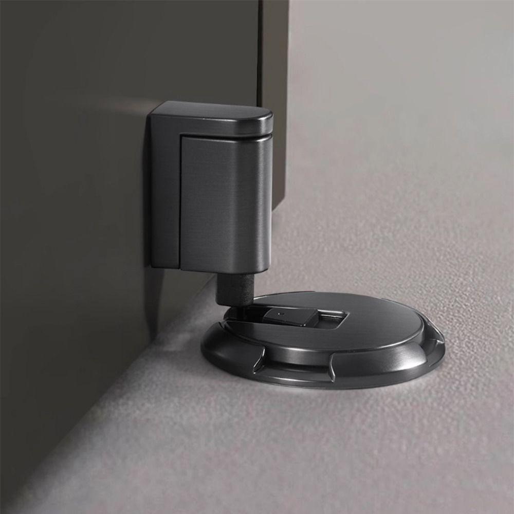 Adjustable Mechanical Door Stop Non-punch Sticker Heavy Duty Magnetic Door Stopper  Kid Protection