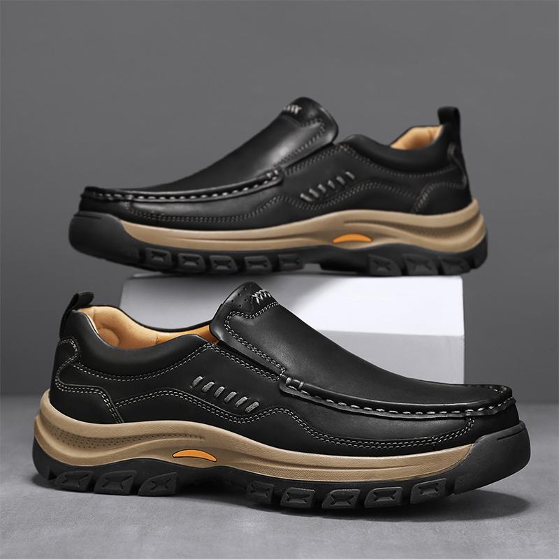 Модные мужские повседневные слипоны в винтажном стиле, стильные трендовые кроссовки для хайкинга, нескользящие спортивные лоферы, удобная мужская трекинговая обувь