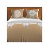 SOLEIL D'OCRE Esprit De Famille Duvet Set 100% Cotton - 1 Duvet Cover 240 X 260 Cm + 2 Pillowcases - Taupe