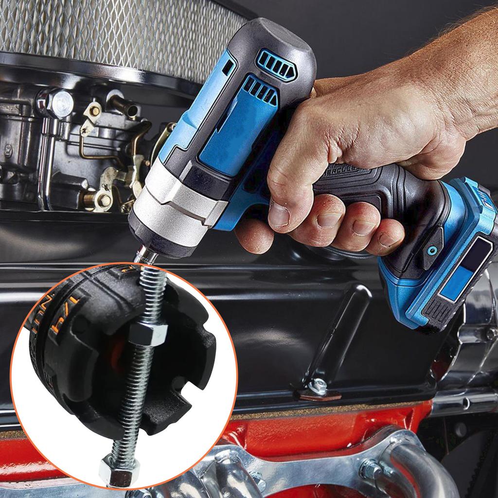 Nut Zipper Drill Attachment For Fast Nut And Bolt Removal, Hex Shank Nut Driver For 1/4in, 3/8in, And 1/2in Threaded Rods