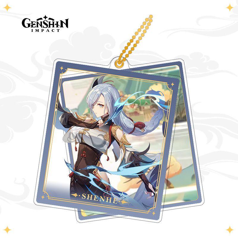 Высококачественный брелок Genshin Impact с двухсторонним дизайном