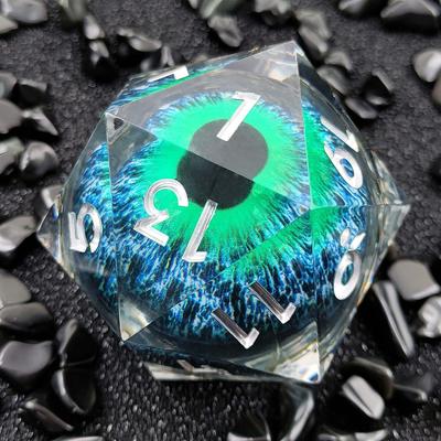 Излучают свет 55 мм D20 Jumbo Bulk Eyes DND Dice Sharp для ролевых игр Dungeons and Dragons, ролевые игры, многогранники, настольные игры, реквизиты, игрушки