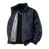 Autumn Winter Men Retro Leather Jacket Men Thick Parkas Men Velvet Coat High Street Pu Jacket Male Stand Collar Outerwear