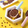 1 шт. Ложка для корма для домашних животных Многофункциональная 2-в-1 с ручкой-клипсой для запечатывания Подходит для кошек и собак Птиц Кроликов Ложка для кормления