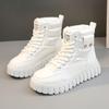 Модная новая женская обувь на зиму, чтобы помочь добавить кашемировое тепло, увеличить толстую подошву, спортивная повседневная теплая обувь, ботильоны, кроссовки P775