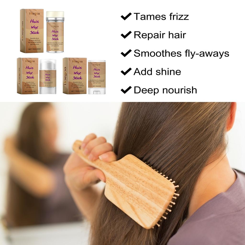 75g Hair Wax Wand Hair Styling Finishing Broken Hair Moisturizing Styling Fluffy Hair Lasting Without Damage To Hair