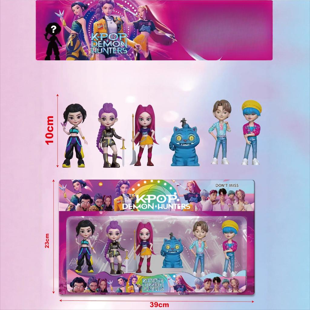 Новая Q-версия Охотник на ведьм K-pop Корейская волна Тигр Звезда Серия Фигурок Периферийный Модель для игры в прилив Украшение