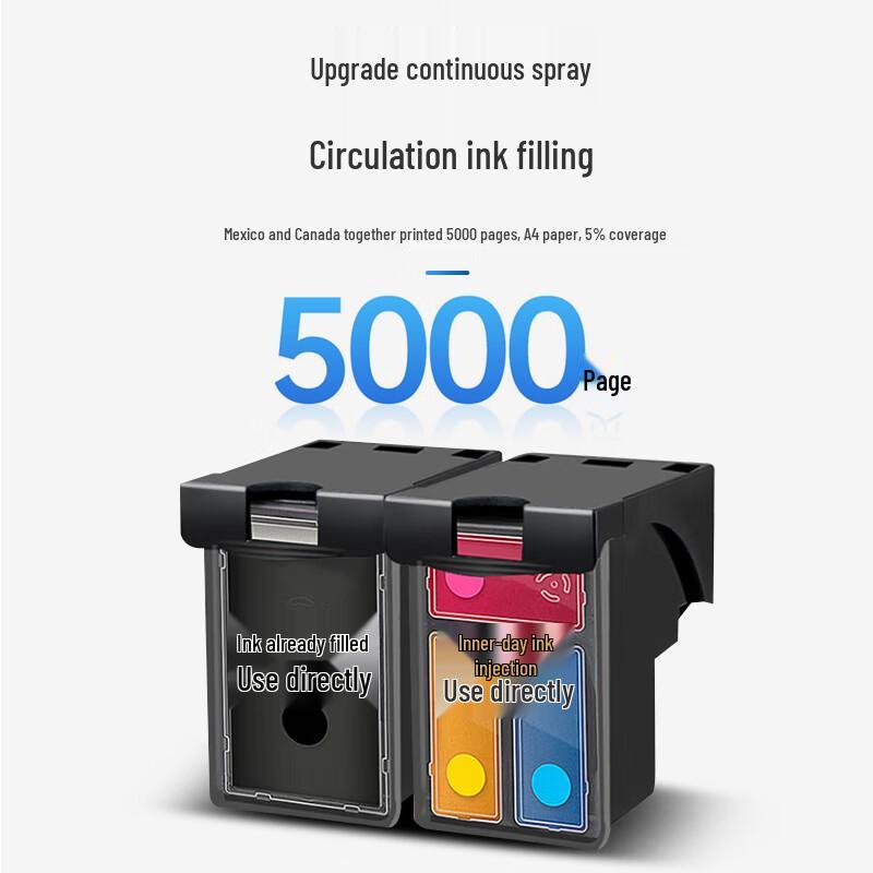 V4INK 803 Refillable Color Ink Cartridge for HP Printers