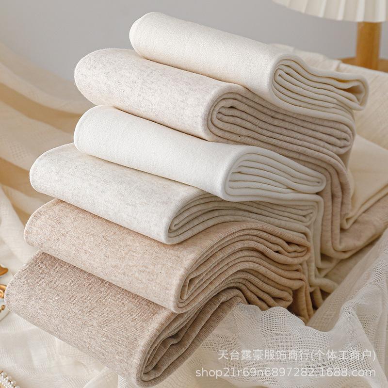 Женские черно-серые теплые леггинсы: Утягивающие дымчато-серые колготки и молочно-белые чулки для весны, осени, зимы