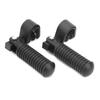 Pair of Motorcycle Foot Pegs Clamp Footrest Mount for 1in Engine Crash Bar Guard