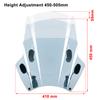 Для KAWASAKI SUZUKI YAMAHA HONDA BMW Универсальное мотоциклетное ветровое стекло Ветрозащитные экраны Экран Дымчатая линза Мотоциклы Дефлектор