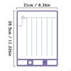 4x Маленькая белая доска, листы для сухого стирания, подставка для домашнего обучения