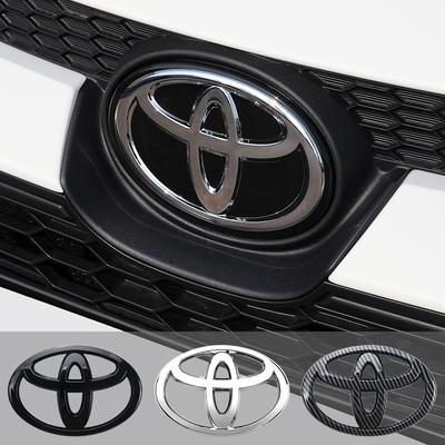 3D логотип автомобиля для серии автомобилей Corolla Camry RAV4 Передняя решетка радиатора Капот Значок на капот Задний бампер Багажник Значок