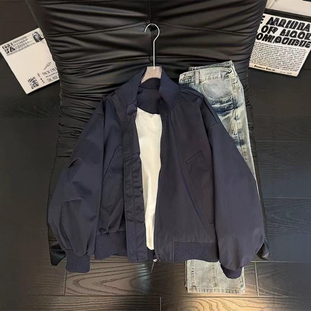 Men's Vintage Pilot Baseball Jacket - Spring/Autumn Loose Fit