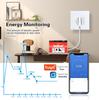 Умная WiFi розетка европейского стандарта с удаленным управлением через приложение, голосовым управлением, таймером и мониторингом энергопотребления
