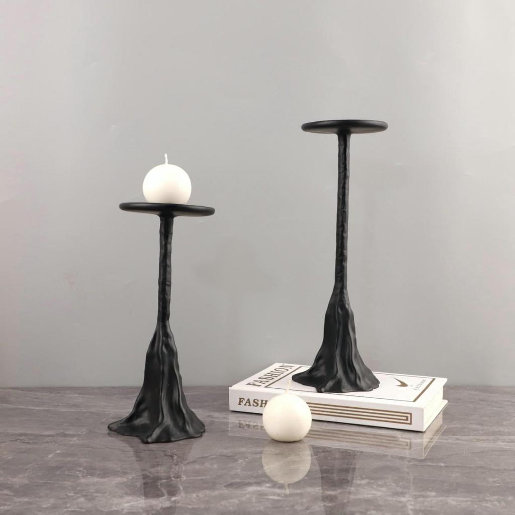 European Luxury Resin Hill Candlestick: Elegant Desk Ornament for Home, Restaurant, or Hotel Décor