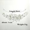 Handmade Pearl Crystal Hairband Silver Color Pearl Rhinestone Wedding Hair Accessories  Women