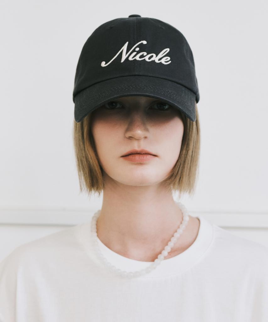 Кепка с вышивкой Nigaennikol Nicole_Угольный