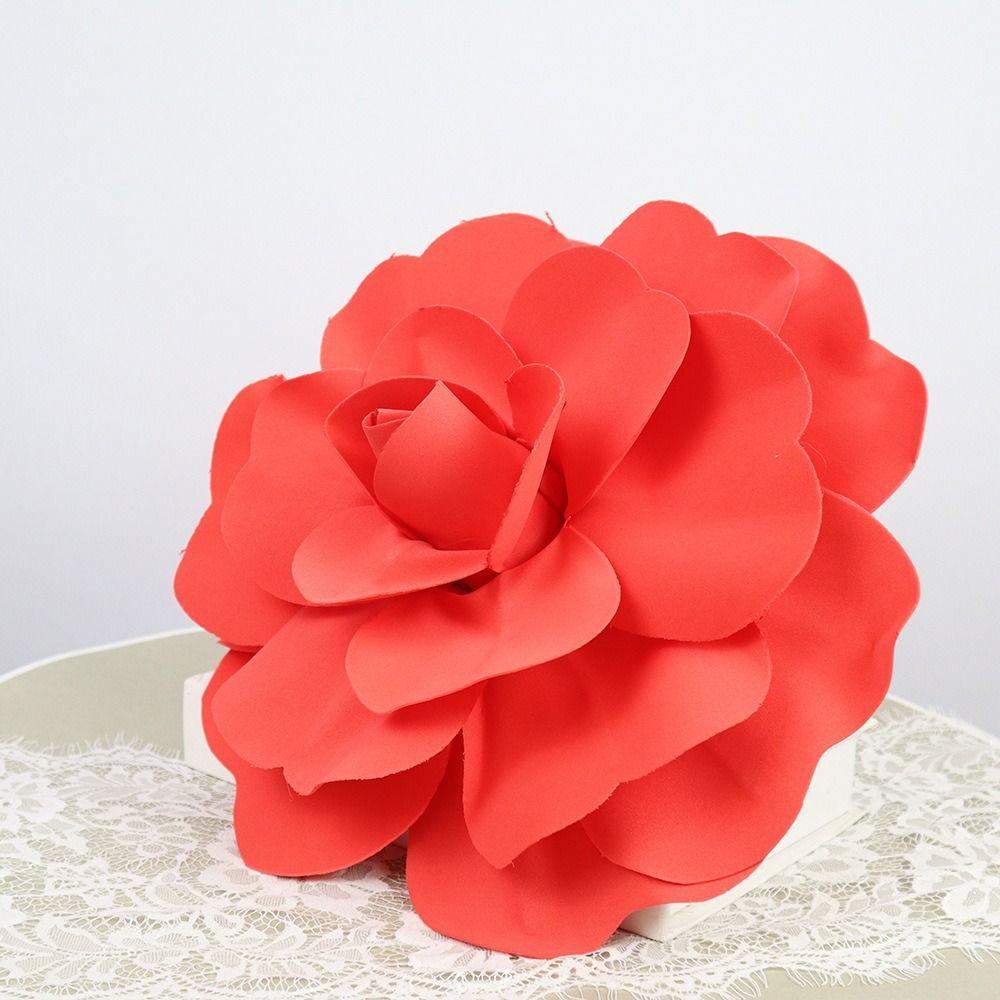 50 см крупномасштабный цветок розы из полиэтилена, гигантские цветы ручной работы, новый искусственный цветок розы