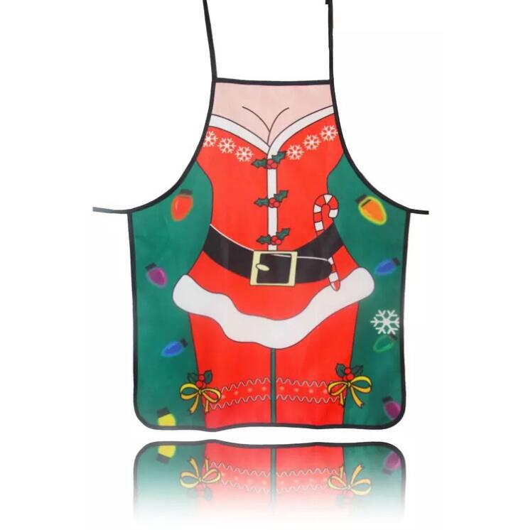 Creative Sexy Aprons Navidad Pinafore Couple Sexy Uniforms Kitchen Home Christmas Apron CDN