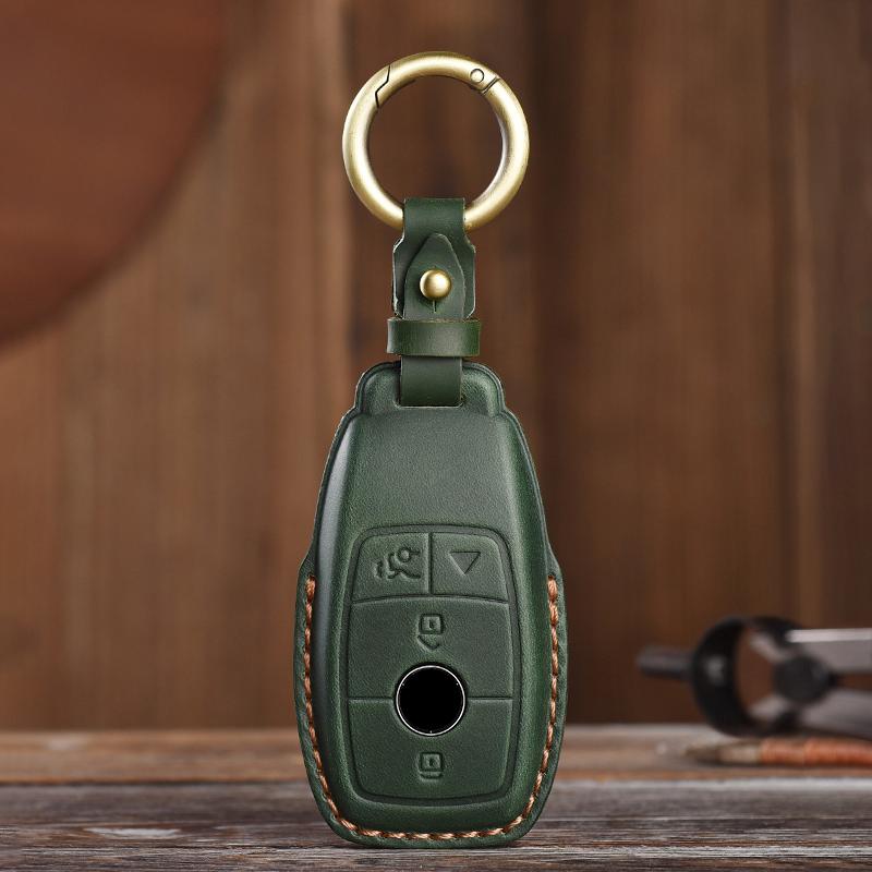 Подходит для Mercedes Benz E-Class E200L/E300L/C260L/C180/A200 Кожаный Чехол-Протектор для Ключей