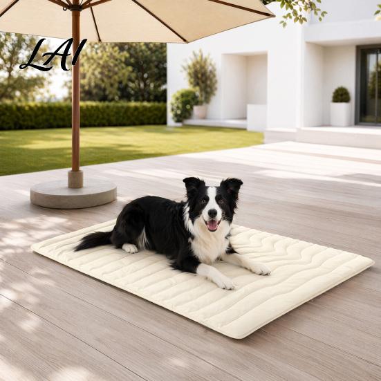 Outdoor Dog Cooling Mat Mat Foldable Portable Pet Pad Crate Soft Resting Pad Multi-Layer for Dogs Cats Indoor Travel Use Lightweight