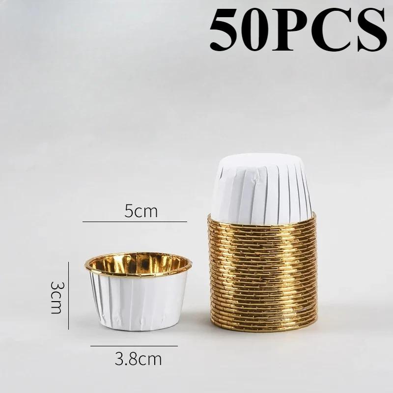 50/100 шт. Маленькая мини-упаковка для кексов, бумажные стаканчики для кексов, обертки для кексов, формочки для выпечки, коробки для кексов, инструменты для самостоятельного приготовления торта, кухонные принадлежности для выпечки