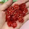 Handmade Materials  Fashion 20Pcs Necklace Pendant Bracelet DIY Beads DIY 17.6mm Acrylic Flower Beads  Jewelry Accessory