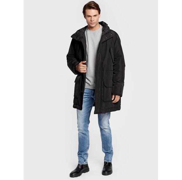 Зимняя куртка Trussardi 52S00745, черная, стандартный крой