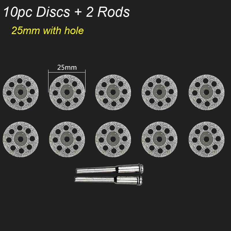 Алмазный отрезной диск Диски Дисковая пила Отрезной вращающийся инструмент Диск Мини-сверло Оправка Дерево Камень Пластик Стекло Острый резак