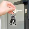 Acrylic Keychain 2D Dog Shape Fine Craftsmanship Keyring Decorative Backpack Handbag Phone Car Pendant