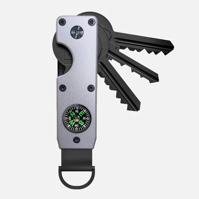 Многофункциональный металлический брелок с держателем AirTag для использования на открытом воздухе