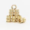 Brass Hot Melt Heat Insert Nuts Kit M2 M2.5 M3 M4 M5 M6 Thread Embedment Copper Nut Pressed Fit into for 3D Printer Plastic Case