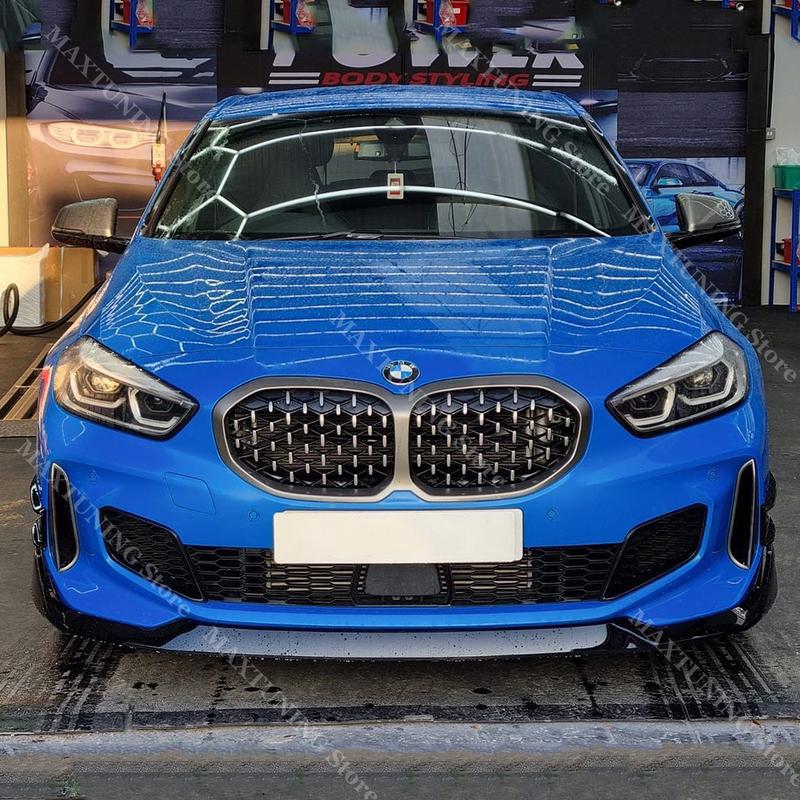 For BMW 1 Series F40 M-PACK Hatchback 2020-2023 M Performance Style Front Bumper Lip Spoiler Splitter Diffuser Cover Guard Parts
