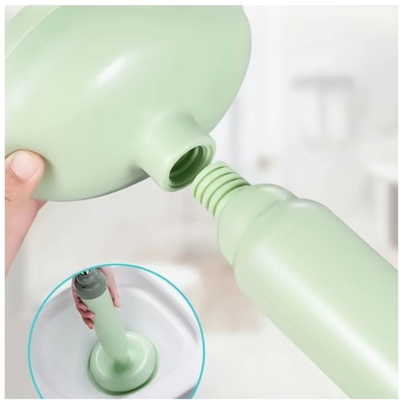 Flexible high-pressure toilet plunger, manual non-rechargeable drain pipe clog remover, durable plastic pipe dredging equipment