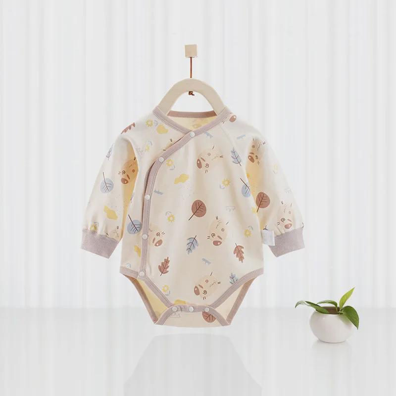 Боди для новорожденных из хлопка с длинными рукавами