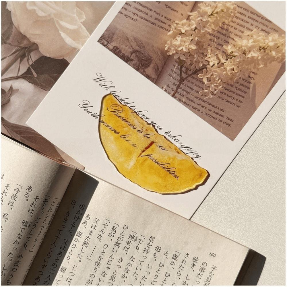 Premium Feeling Reading Mark Transparent Simulation Bookmark Cute Apple Bookmark  Student Gift