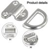 Folding Pad Eye D Ring Silver Replacement Accessories Versatile Tie Down Ring