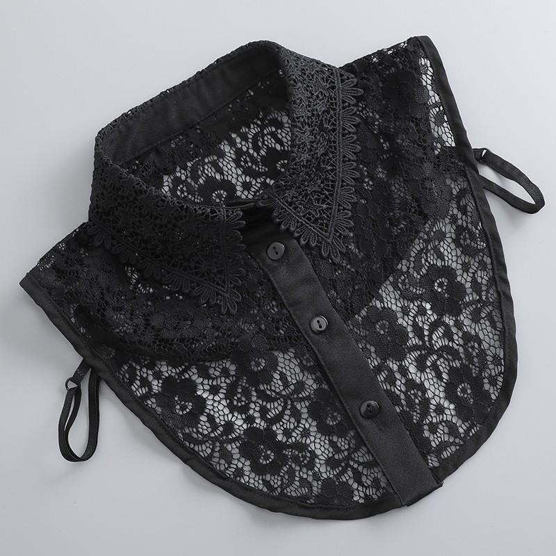 Поддельный воротник, женский универсальный поддельный воротник, весенняя кружевная дышащая повседневная рубашка, поддельный воротник, кружевной кукольный воротник