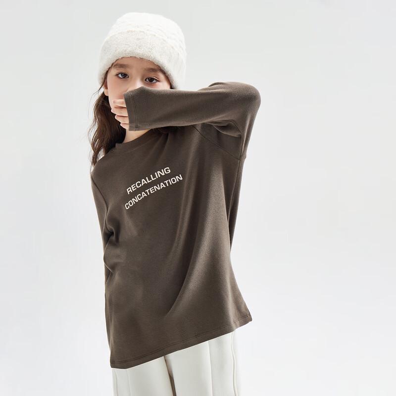 Kids' Thermal Letter Print Long-Sleeve T-Shirt