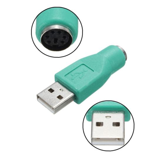 Компьютерная мышь клавиатура USB папа адаптер мама к конвертеру разъем для PS2