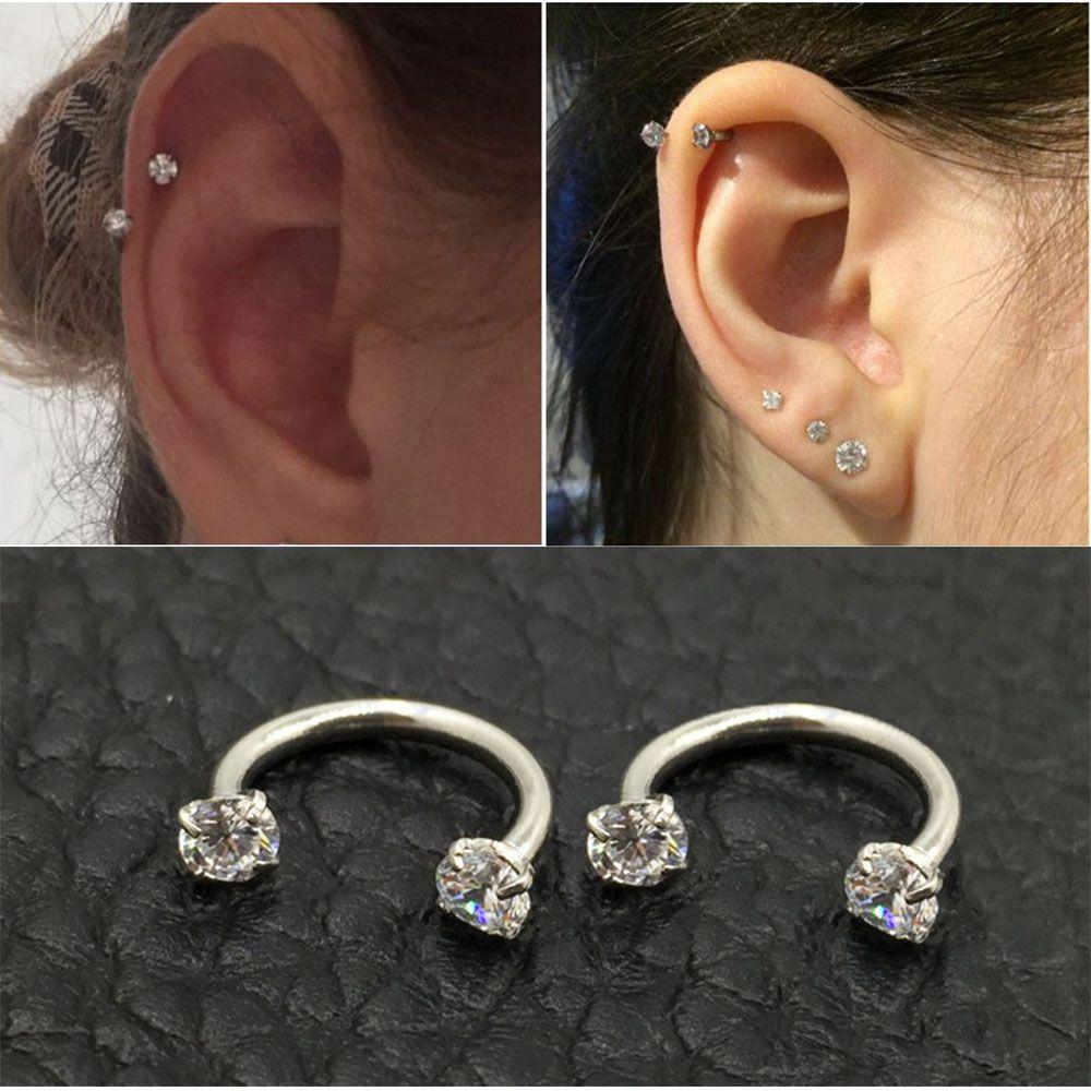 Hot Popular Piercing Septo Nose Lip Helix Captive Hoop Ring Jewelry Septum Cartilage Eyebrow Ear