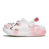 Crush Clog 811 Strawberry Polka Dot Special Shoe Box Ink Splash Lace-Up Clogs Unisex White Pink Silver