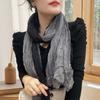 Small Floral Thin Mori Age-reducing Wrinkled Sunscreen Silk Scarf Women's Summer New Versatile Shawl Fashion Trends