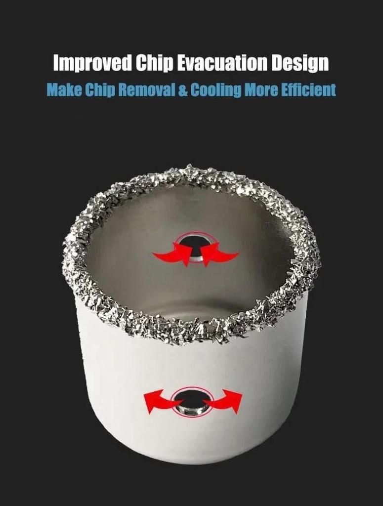 9 шт./набор из твердого сплава для керамической плитки, набор для открывания отверстий из паяного гранулированного сплава, комбинированные аксессуары для сверления отверстий в кирпичной стене