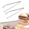 1/2pcs BBQ Sausage Turning Tongs, Hot Dog Tongs, Stainless Steel BBQ Kitchen Tongs