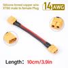 4AWG XT60 Male To XT60 Female End Wire Long Silicone Tin-Plated Copper Wire For Automotive Mobile Power Stations