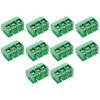 10 шт. Клеммный блок PCB Разъем Шаг 5,0 мм KF301 Монтаж на плату Винтовой клеммный блок Разъем Прямой штырь 2P 3P для Arduino