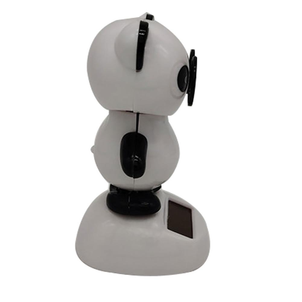 Cars Auto Parts Doll Swinging Interior Car Solar Ornament Ornaments Gift Power Lovely Panda Glasses